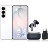 Samsung Galaxy S26, avec Galaxy AI, 256 Go, Blanc Galaxy Buds4 Pro, Noir, Chargeurs secteurs Rapides 25W Inclus, Version FR