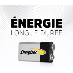 Energizer Alkaline Power Pile 9V (Lot de 8) - Alcaline Neuf Volts - Énergie Longue durée - pour Les Détecteurs de Fumée et Les R