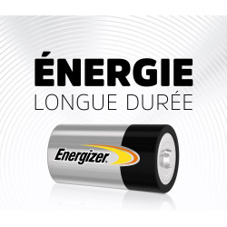 Energizer Alkaline Power Pile C (Lot de 8) - Alcaline - Énergie Longue durée - pour Lampes de Poche et Jouets - Emballage 100% R