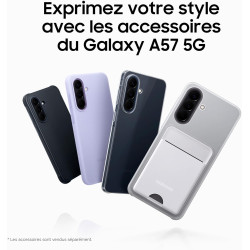 Samsung Galaxy A57 5G, Smartphone Android 5G avec l'IA Accessible à Tous, 256 Go, RAM 8 Go, Chargeur Secteur Rapide 25W Inclus, 