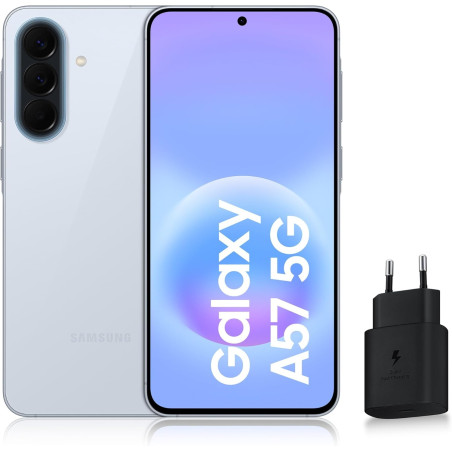 Samsung Galaxy A57 5G, Smartphone Android 5G avec l'IA Accessible à Tous, 256 Go, RAM 8 Go, Chargeur Secteur Rapide 25W Inclus, 