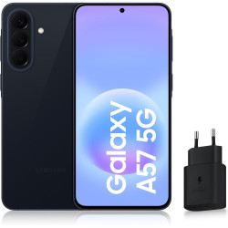 Samsung Galaxy A57 5G, Smartphone Android 5G avec l'IA Accessible à Tous, 128 Go, RAM 8 Go, Chargeur Secteur Rapide 25W Inclus, 