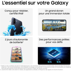 Samsung Galaxy A57 5G, Smartphone Android 5G avec l'IA Accessible à Tous, 128 Go, RAM 8 Go, Chargeur Secteur Rapide 25W Inclus, 