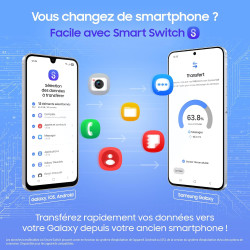 Samsung Galaxy A57 5G, Smartphone Android 5G avec l'IA Accessible à Tous, 128 Go, RAM 8 Go, Chargeur Secteur Rapide 25W Inclus, 