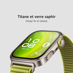 HUAWEI Watch FIT 4 Pro Montre connectée, Ultra-Fine, 1.82" Écran Verre Saphir, Bordure en Alliage de Titane, Suivi de la santé, 