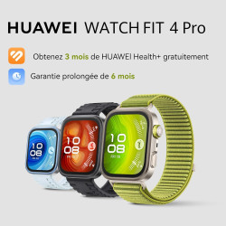 HUAWEI Watch FIT 4 Pro Montre connectée, Ultra-Fine, 1.82" Écran Verre Saphir, Bordure en Alliage de Titane, Suivi de la santé, 