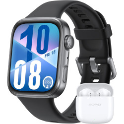 Huawei watch fit 4 montre connectée, + freebuds se 2 blanc, ultra-fine, ios et android, autonomie de la batterie jusqu'à 10 jour