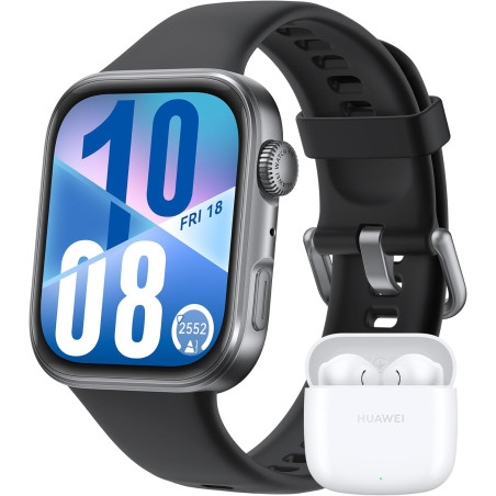 Huawei watch fit 4 montre connectée, + freebuds se 2 blanc, ultra-fine, ios et android, autonomie de la batterie jusqu'à 10 jour