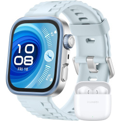 HUAWEI Watch FIT 4 Pro Montre connectée, + Freebuds SE 2 Blanc, 1.82" Écran en Saphir, Bordure en Alliage de Titane, 9,3 mm épai