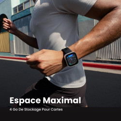 Amazfit Bip Max 50 mm Montre Connectée, Écran AMOLED 2,07", Autonomie 20 Jours, GPS & Cartes, 4 Go Stockage, Tracker d’Activité 