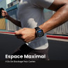 Amazfit Bip Max 50 mm Montre Connectée, Écran AMOLED 2,07", Autonomie 20 Jours, GPS & Cartes, 4 Go Stockage, Tracker d’Activité 