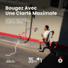 Amazfit Bip Max 50 mm Montre Connectée, Écran AMOLED 2,07", Autonomie 20 Jours, GPS & Cartes, 4 Go Stockage, Tracker d’Activité 