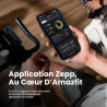 Amazfit Bip Max 50 mm Montre Connectée, Écran AMOLED 2,07", Autonomie 20 Jours, GPS & Cartes, 4 Go Stockage, Tracker d’Activité 