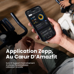 Amazfit Bip Max 50 mm Montre Connectée, Écran AMOLED 2,07", Autonomie 20 Jours, GPS & Cartes, 4 Go Stockage, Tracker d’Activité 