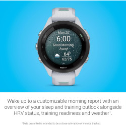 Garmin Forerunner 265S Montre Intelligente de Course à Pied, Affichage AMOLED coloré, mesures d'entraînement et informations de 