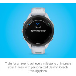 Garmin Forerunner 265S Montre Intelligente de Course à Pied, Affichage AMOLED coloré, mesures d'entraînement et informations de 