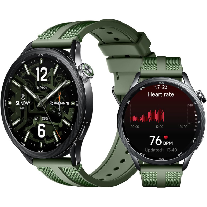 XIAOMI Watch S5 46mm, Montre connectée Homme/Femme,AMOLED 1,48",Tracker d’activité avec fréquence Cardiaque et Sommeil,21 Jours 