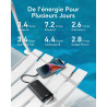 Charmast Batterie Externe, 10000mAh Power Bank avec 4 Câbles Intégrés, USB C Mince Batterie Portable Compatible avec iPhone 17/1