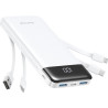 Charmast Batterie Externe, 10000mAh Power Bank avec 4 Câbles Intégrés, USB C Mince Batterie Portable Compatible avec iPhone 17/1