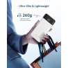 Charmast Batterie Externe, 10000mAh Power Bank avec 4 Câbles Intégrés, USB C Mince Batterie Portable Compatible avec iPhone 17/1