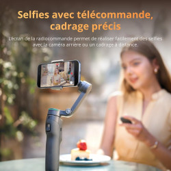 Osmo Mobile 8P, nacelle stabilisatrice pour iPhone et Android, Module de Suivi, radiocommande, Suivi natif, Barre d’Extension et