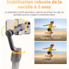 Osmo Mobile 8P, nacelle stabilisatrice pour iPhone et Android, Module de Suivi, radiocommande, Suivi natif, Barre d’Extension et