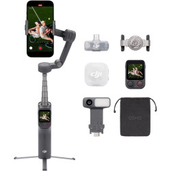 Osmo Mobile 8P + émetteur Mic Mini 2, nacelle stabilisatrice pour iPhone et Android, Microphone sans Fil, Audio Riche en détails