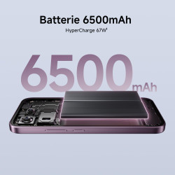XIAOMI 17T Smartphone 12+256 Go Téléobjectif Leica x5 - Violet | Écran 6,59 pouces 120Hz, batterie 6500mAh, 5G, MediaTek Dimensi