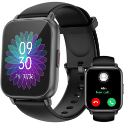 Ruimen montre connectée homme femme avec appel bleutooth smartwatch avec podometre cardiofrequencemetre oxymetre montre sport po