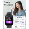 Ruimen montre connectée homme femme avec appel bleutooth smartwatch avec podometre cardiofrequencemetre oxymetre montre sport po