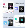 Ruimen montre connectée homme femme avec appel bleutooth smartwatch avec podometre cardiofrequencemetre oxymetre montre sport po