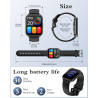 Ruimen montre connectée homme femme avec appel bleutooth smartwatch avec podometre cardiofrequencemetre oxymetre montre sport po