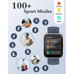 Ruimen montre connectée homme femme avec appel bleutooth rappel intelligent podometre moniteur sommeil cardiofrequencemetre oxym