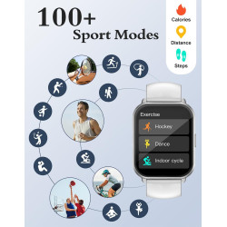 RUIMEN Montre Connectée Femme Homme Montre Telephone Repondre Appel Montre Sportif Smartwatch Podometre Frequence Cardiaque Satu