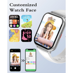 RUIMEN Montre Connectée Femme Homme Montre Telephone Repondre Appel Montre Sportif Smartwatch Podometre Frequence Cardiaque Satu