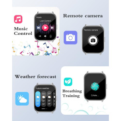 RUIMEN Montre Connectée Femme Homme Montre Telephone Repondre Appel Montre Sportif Smartwatch Podometre Frequence Cardiaque Satu