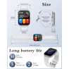 RUIMEN Montre Connectée Femme Homme Montre Telephone Repondre Appel Montre Sportif Smartwatch Podometre Frequence Cardiaque Satu