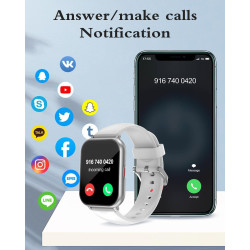 RUIMEN Montre Connectée Femme Homme Montre Telephone Repondre Appel Montre Sportif Smartwatch Podometre Frequence Cardiaque Satu