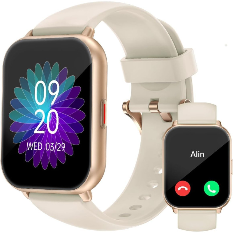 Ruimen montre connectée homme femme plusieurs modes sportifs avec appel bleutooth notifications intelligentes moniteur de fréque
