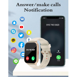 Ruimen montre connectée homme femme plusieurs modes sportifs avec appel bleutooth notifications intelligentes moniteur de fréque