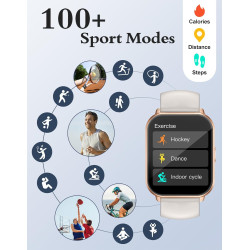 Ruimen montre connectée homme femme plusieurs modes sportifs avec appel bleutooth notifications intelligentes moniteur de fréque