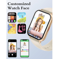Ruimen montre connectée homme femme plusieurs modes sportifs avec appel bleutooth notifications intelligentes moniteur de fréque