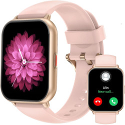 Ruimen montre connectée femme appel bleutooth lecteur de musique montre sport smartwatch pour android ios podometre cardiofreque