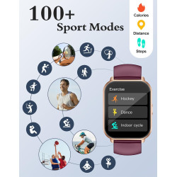 Ruimen montre connectée femme appel bleutooth plusieurs modes sportifs notifications intelligentes surveillance du cycle menstru