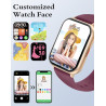 Ruimen montre connectée femme appel bleutooth plusieurs modes sportifs notifications intelligentes surveillance du cycle menstru