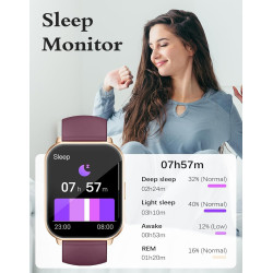 Ruimen montre connectée femme appel bleutooth plusieurs modes sportifs notifications intelligentes surveillance du cycle menstru