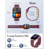 Ruimen montre connectée femme appel bleutooth plusieurs modes sportifs notifications intelligentes surveillance du cycle menstru