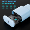 Chargeur Rapide pour iPhone, Lot de 2 PD 3.0 Prise USB C avec 2M Cable Lightning for iPhone 14/14Pro/13/13 Mini/13 Pro/13Pro Max
