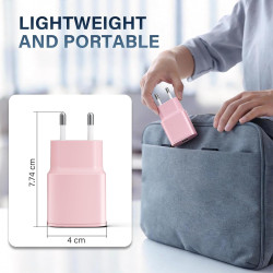 Chargeur Rapide pour iPhone, Lot de 2 PD 3.0 Prise USB C avec 2M Cable Lightning for iPhone 14/14Pro/13/13 Mini/13 Pro/13Pro Max
