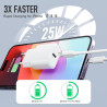 Lot de 2 pour Chargeur Rapide iPhone, 25W PD USB-C Prise Secteur avec 2m Câble (iPhone 15 25W)